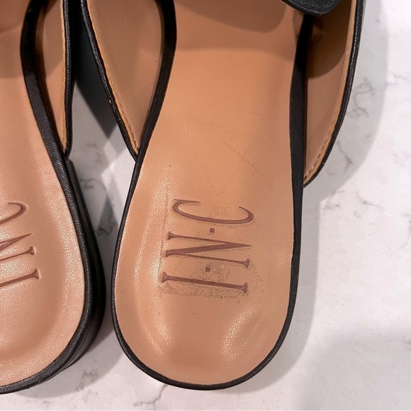 INC International Concepts Leather Black Gilia Horsebit Buckle Slip on Mules 6.5 - Picture 10 of 16